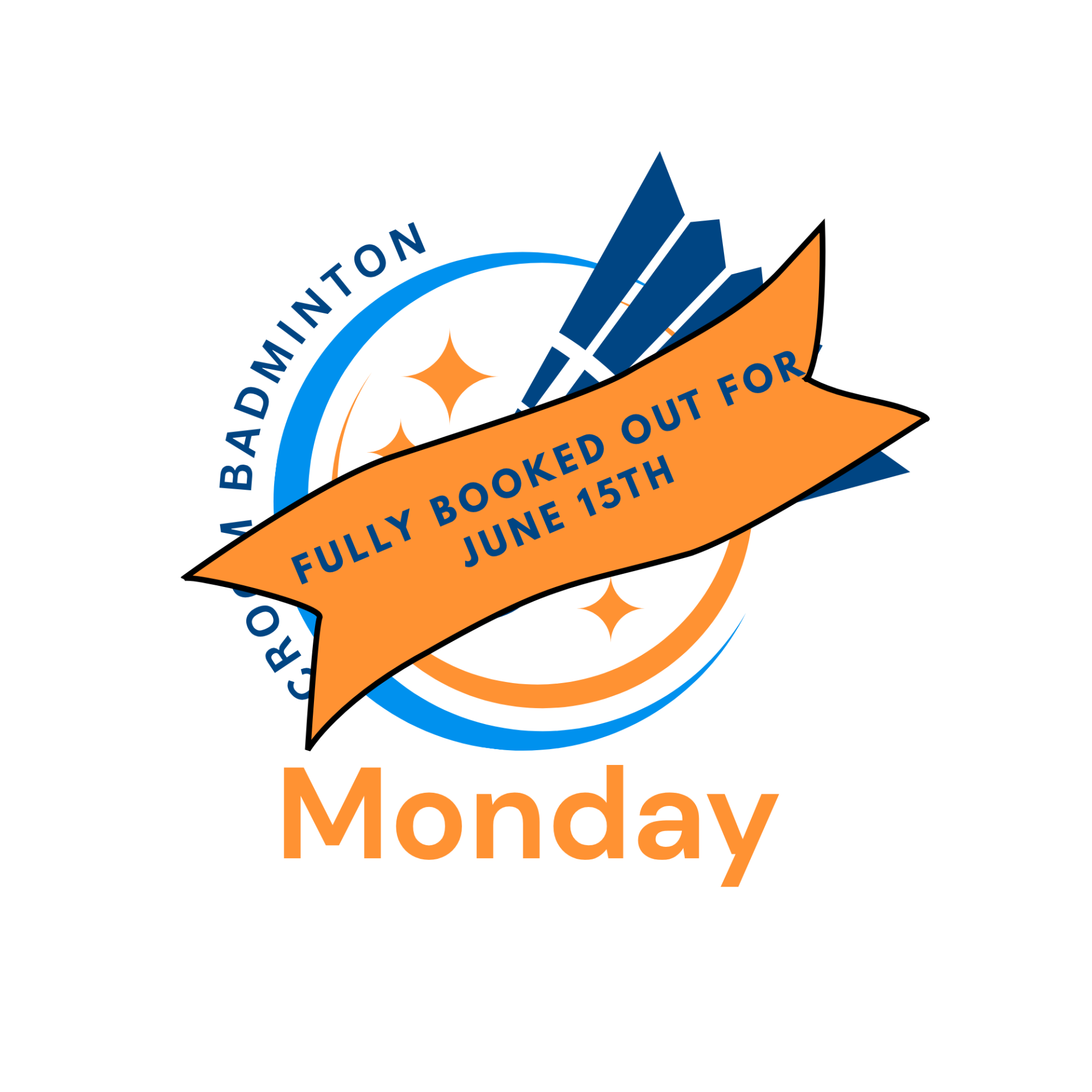 Summer Badminton Monday evenings 8.30 pm to 9.30 pm 