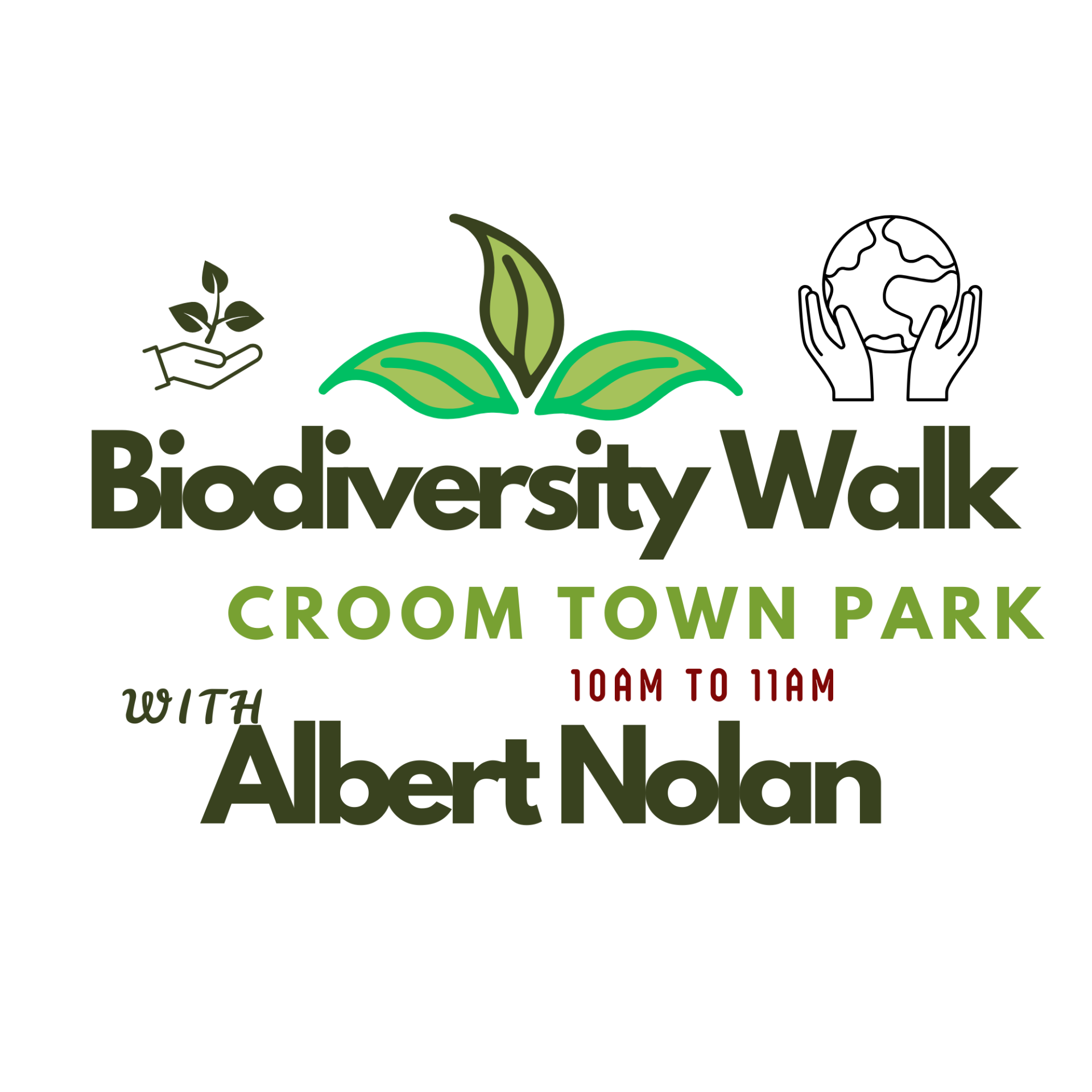 Biodiversity Walk Croom Town Park with Albert Nolan  10am to 11am For Children